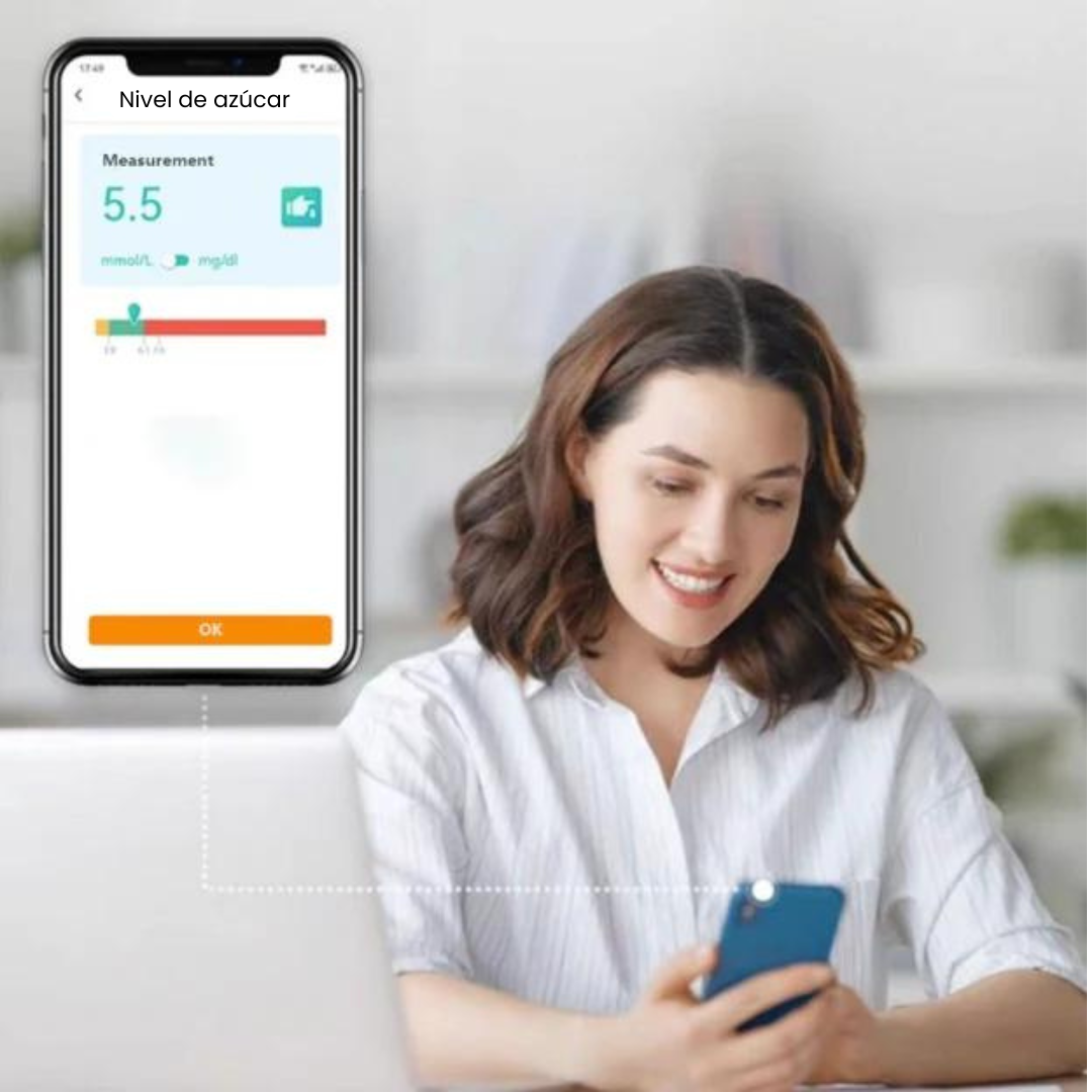 GLUCOMAX - Medidor de Glucosa Láser No Invasivo
